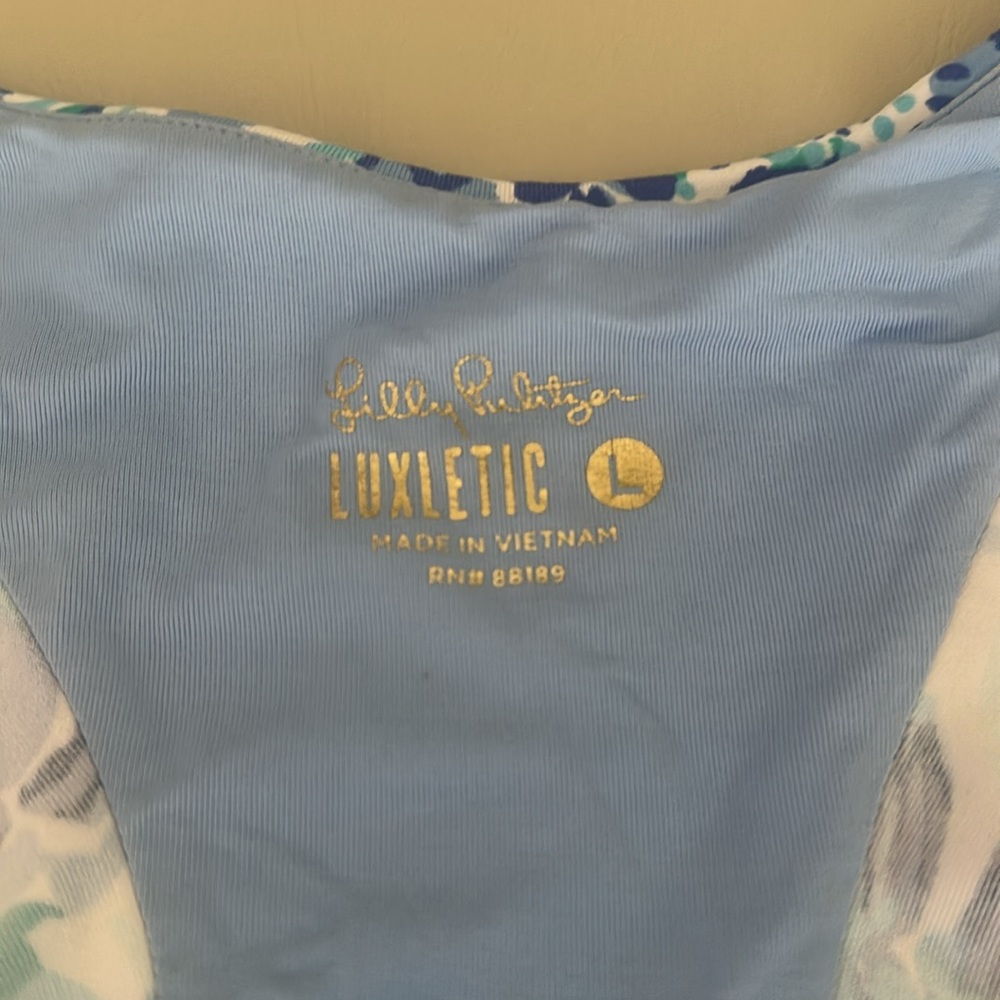 Lilly Pulitzer Angelique Luxletic Sports Bra Size L - Picture 2 of 6